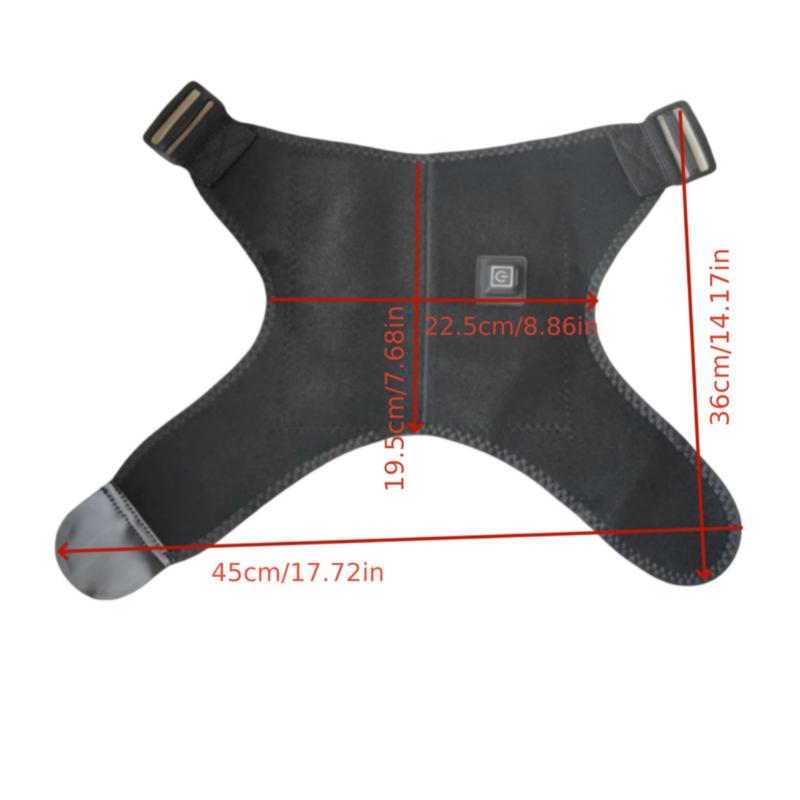 Adjustable Shoulder Pad, Back Support Belt, Electric Heated Shoulder Protector Comfort