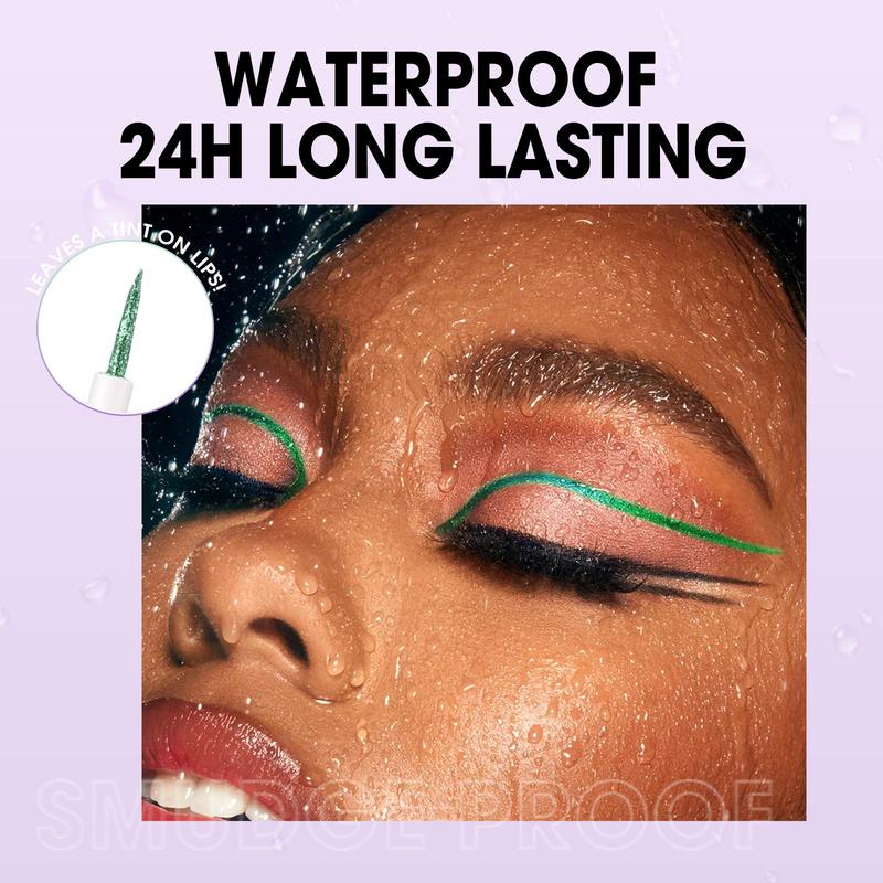 Long-lasting Waterproof Liquid Eyeshadow, 8pcs set Colorful Shimmering Glitter Liquid Eyeshadow, Easy To Apply, Eye Makeup Gift Set