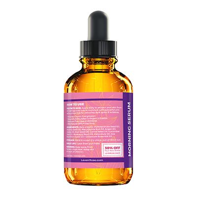 Leven Rose Argan Morning Serum - 1 oz, Daily Hydrating Oil with Vitamin C & E, Blueberry & Pomegranate Skincare Moisture Calendula