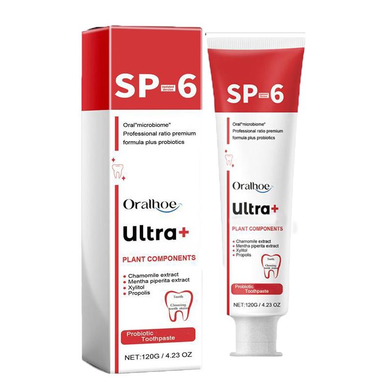 SP-6 red toothpaste, containing peppermint extract, to meet your daily use, 120g each