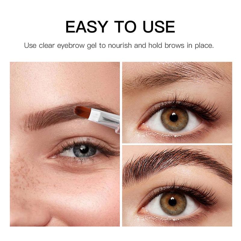 2 in 1 Eyebrow Gel & Eyebrow Tinting Gel, 2 Counts set Waterproof Long Lasting Eyebrow Gel, Natural Eyebrow Styling Gel, Eye Brow Makeup Tool, Christmas Gift