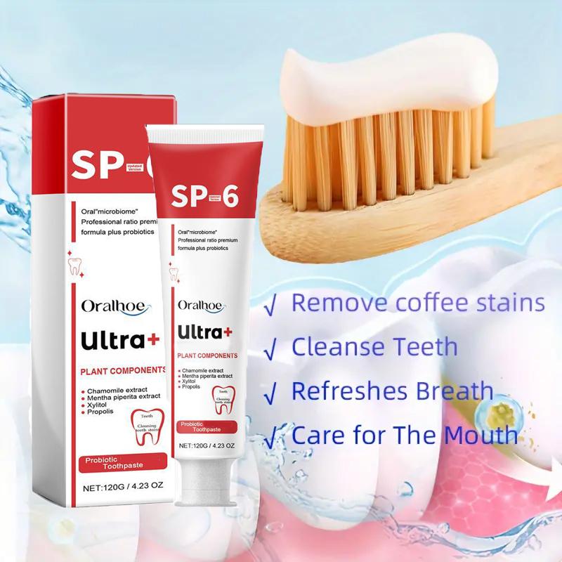 SP-6 red toothpaste, containing peppermint extract, to meet your daily use, 120g each