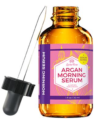 Leven Rose Argan Morning Serum - 1 oz, Daily Hydrating Oil with Vitamin C & E, Blueberry & Pomegranate Skincare Moisture Calendula