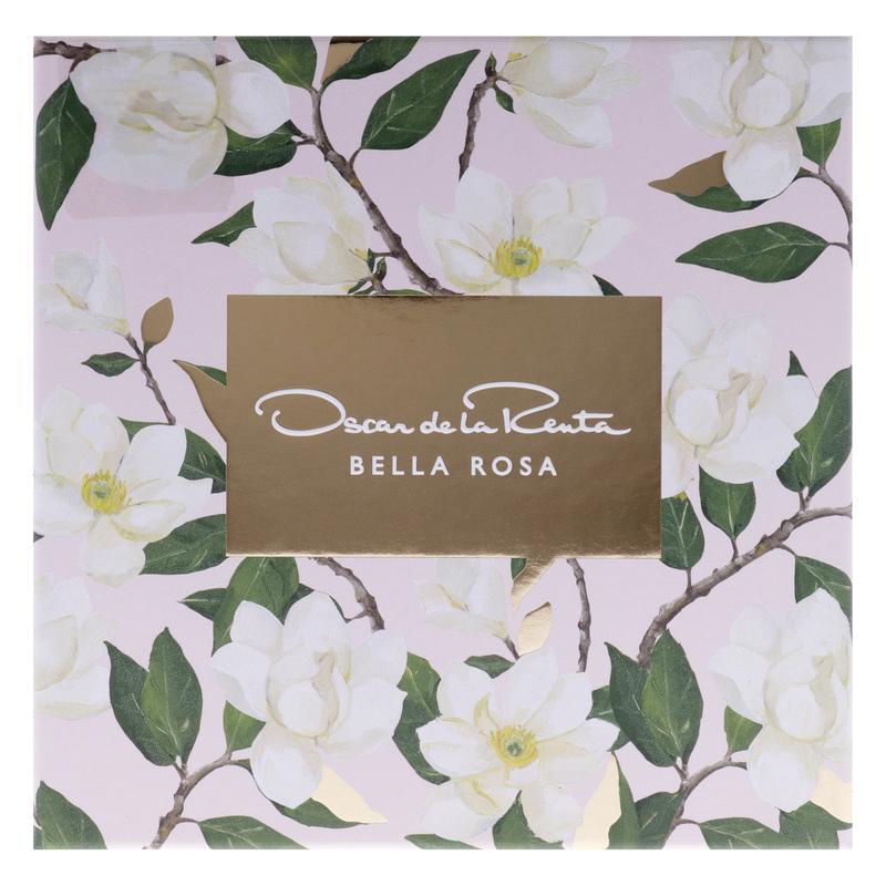 Bella Rosa by Oscar De La Renta for Women - 2 Pc Gift Set 3.4oz EDP Spray, 3.4oz Body Lotion