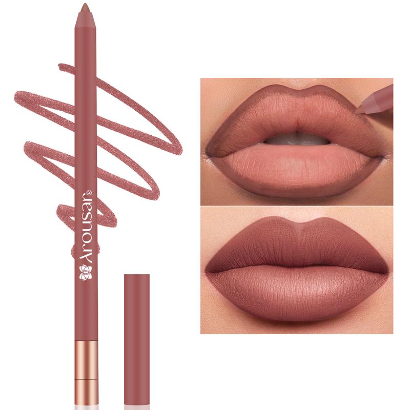 Arousar Matte Lip Liner, Highly Pigmented Natural Lip Makeup, Moisturizing and Comfortable Outlined Lip, Long Lasting and Smooth Ultra Fine