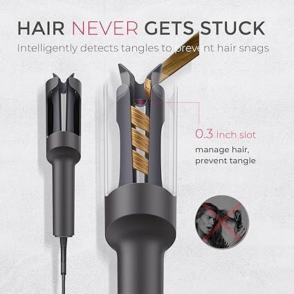 TYMO Ring Plus Ionic Hair Straightener Brush & TYMO CurlPro & ROVY & Detangling Brush & Hair Oil - Compacted Wave Curling Iron for Easy Comfort Styling hair