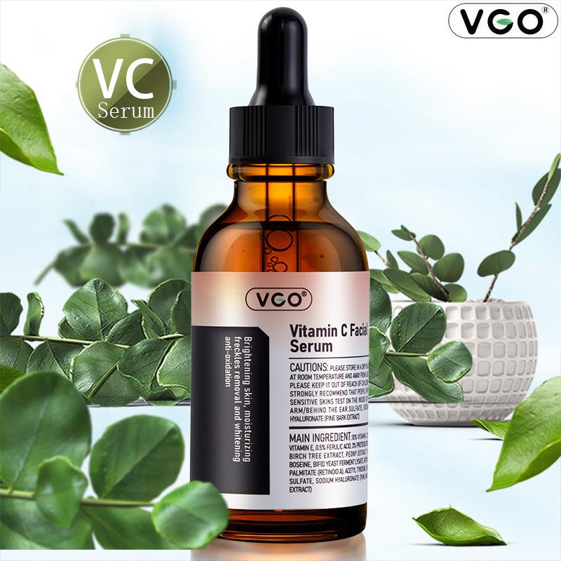 VGO Moisturizing Vitamin C Facial Serum Suitable for All skin types 30ml 60ml vgo long-lasting hydration vitamin C boosting serum Essences anti-aging hydrating Moisturizing Vitamin C Facial Serum gentle comfort Skin Repair Moisturizer Essences Serum