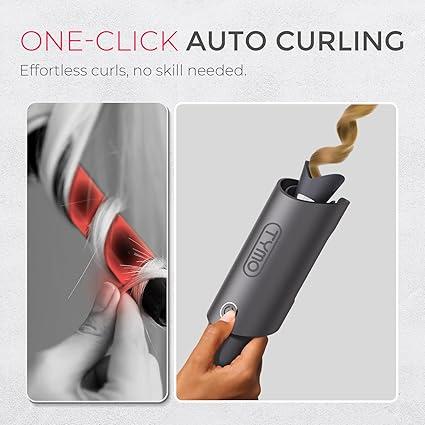 TYMO Ring Plus Ionic Hair Straightener Brush & TYMO CurlPro & ROVY & Detangling Brush & Hair Oil - Compacted Wave Curling Iron for Easy Comfort Styling hair