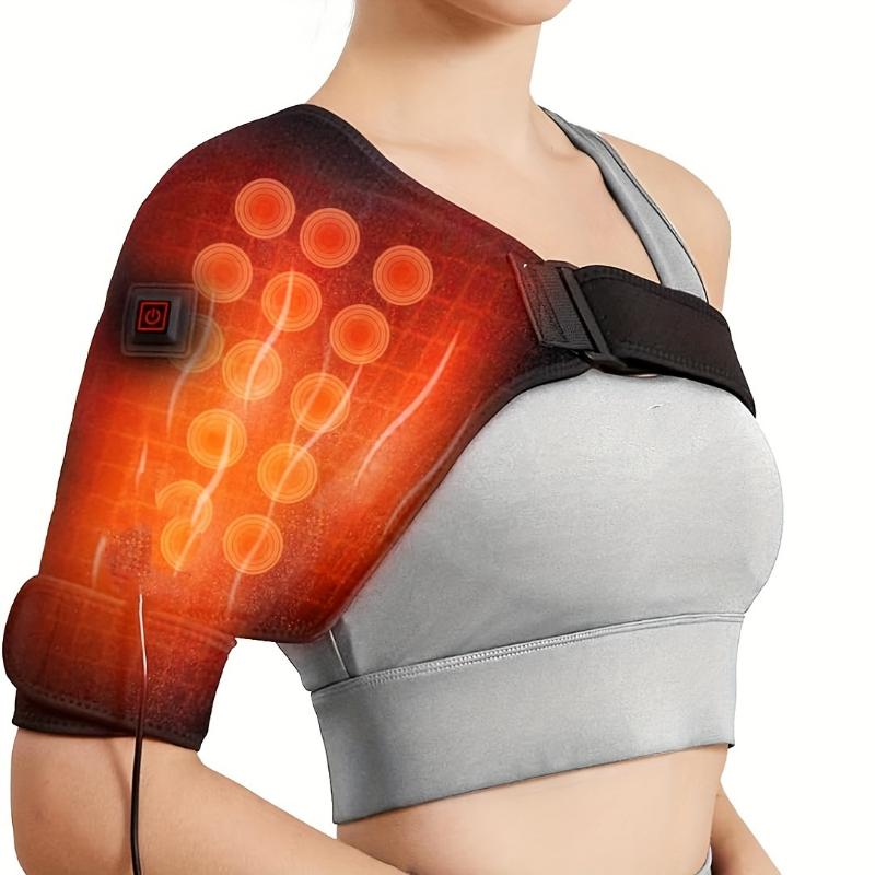 Adjustable Shoulder Pad, Back Support Belt, Electric Heated Shoulder Protector Comfort