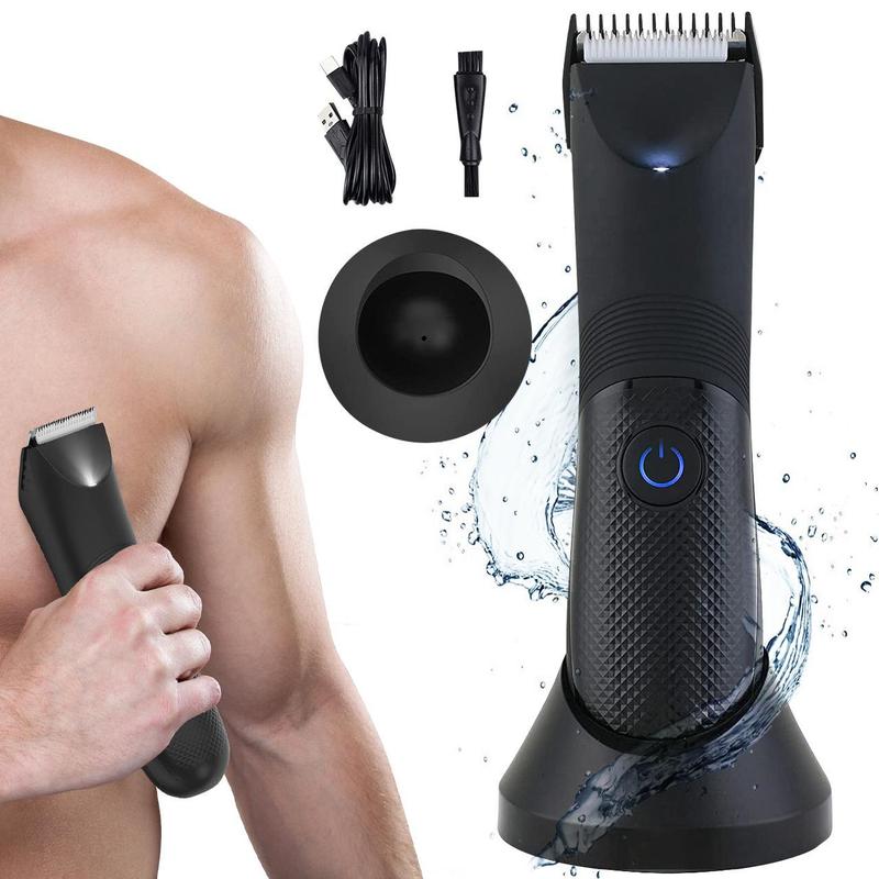 Body & Manscaping Trimmer for Men, Cordless Body Hair Trimmer, Waterproof Beard Trimmer Electric Shaver, Men's Hair Removal Tool, Gift For Boyfriend, Winter & New Year Gift, Christmas Gift, Stocking Fillers, Gift Set for Men, Winter Essentials