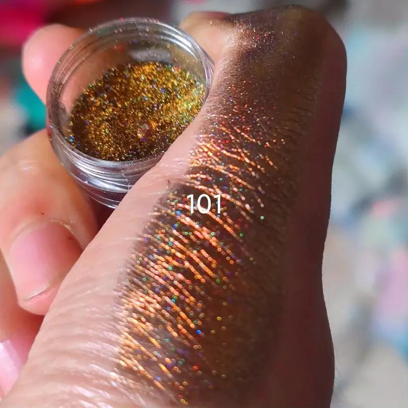 Holographic  Pigment  Powder Chameleon Sparkle Pearly Glitter  Iridescent Color Bright Color Gradient  - 0.2g For Music Festival