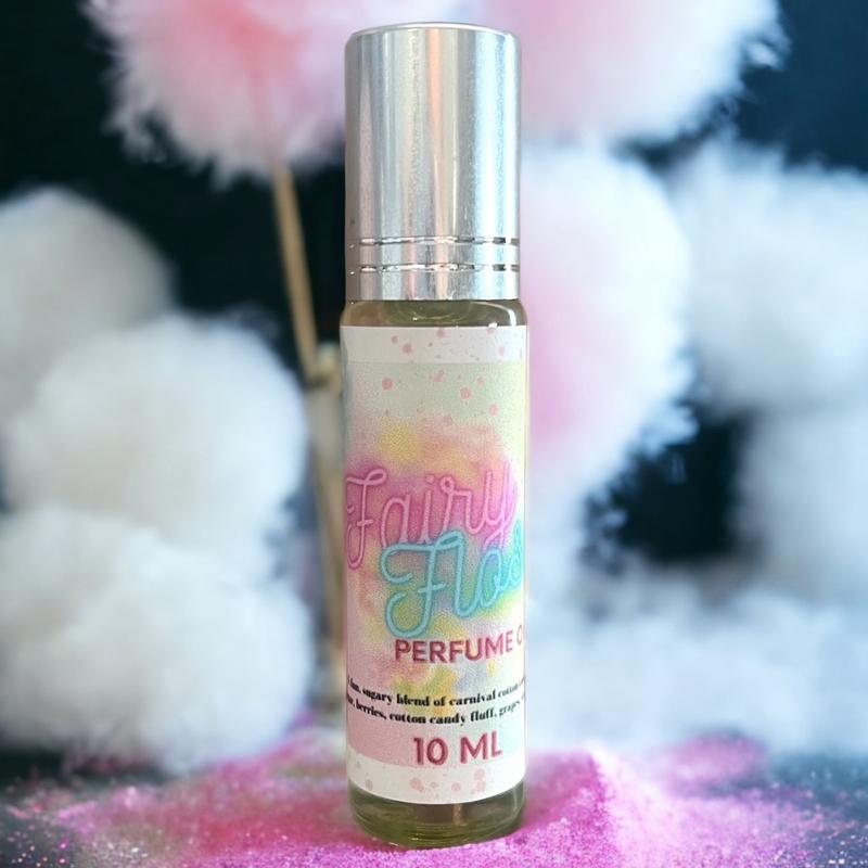 Fairy Floss Body Oil Roll-On, Cotton Candy & Spun Sugar Scented, Chemical Free & Vegan Friendly