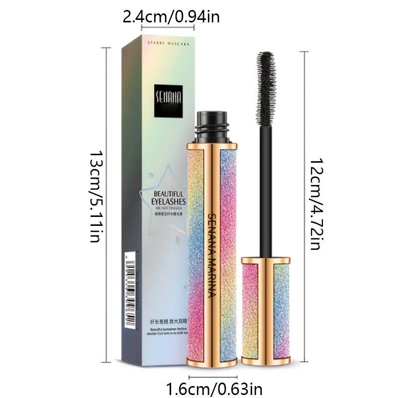 Eyelash Mascara Cosmetic Eyelash Extensions, 4D Long Lasting Waterproof Lengthening Thickening & Curling Mascara, Eye Makeup for Girls & Women, Christmas Gift