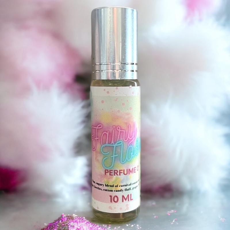 Fairy Floss Body Oil Roll-On, Cotton Candy & Spun Sugar Scented, Chemical Free & Vegan Friendly