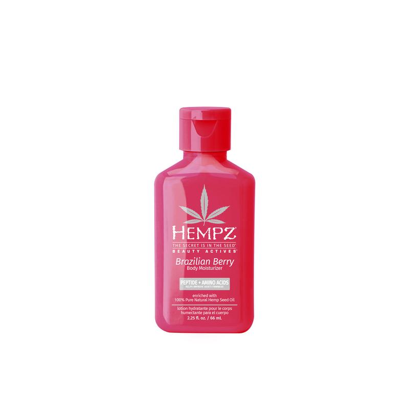 Travel-Size Beauty Actives Brazilian Berry Herbal Body Moisturizer with Peptides + Amino Acids