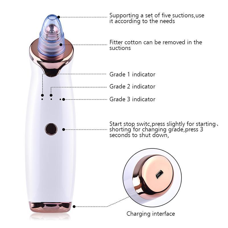 Multi-function Blackhead Remover, 1 Count Acne Removal Suction Tool, Professional Skin Care Tools for Women