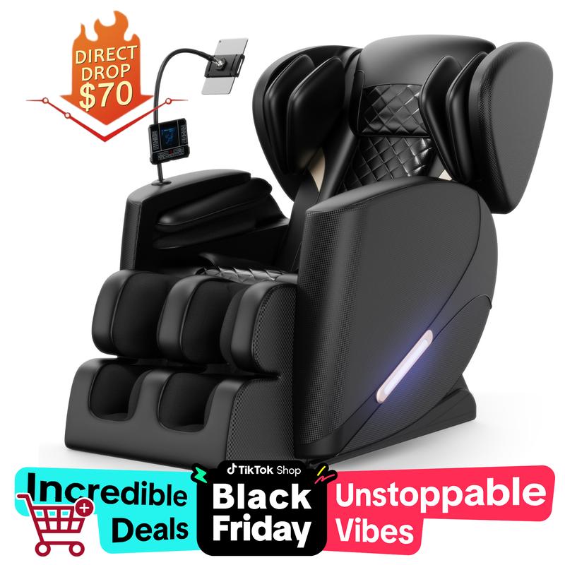 [blackfriday sale]2024 Massage Chair Recliner with Zero Gravity with Full Body Air Pressure