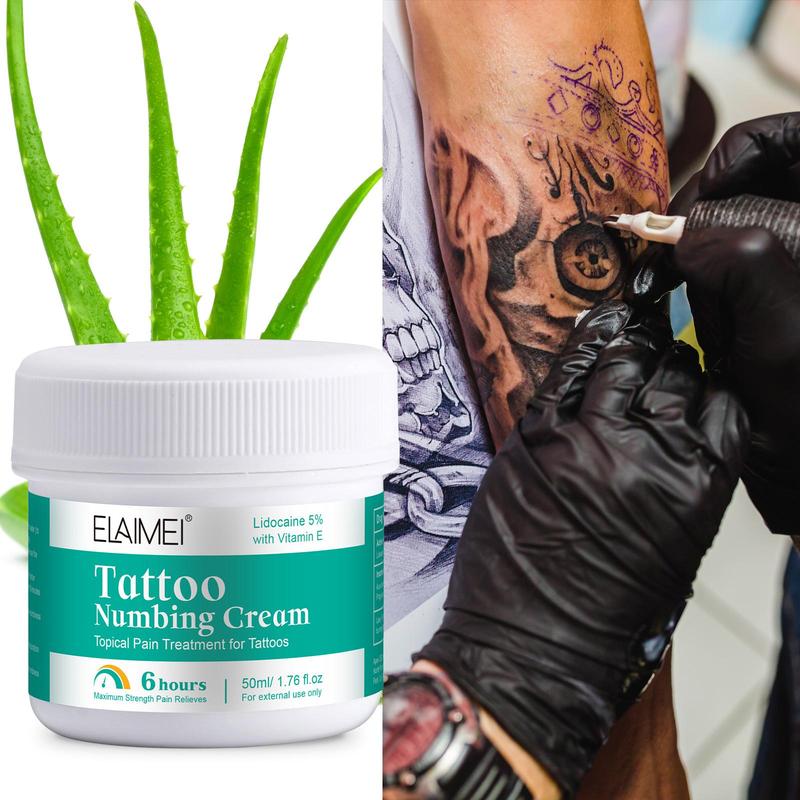 Tattoo Numbing Cream, 1 2 Counts Tattoo Care Cream, Tattoo Aftercare Balm, Personal Care Product for All Skin Types