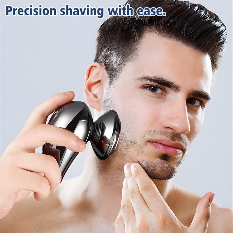 5 in 1 Men Wet& Dry Electric Shaver Head Shaver Beard Trimmer Hair Clipper Rechargeable, Men Electric Beard Trimmer Grooming Kit for Mustache, Head, Body, and Face Cordless Precision Waterproof Groomer USB Charging Rechargeable