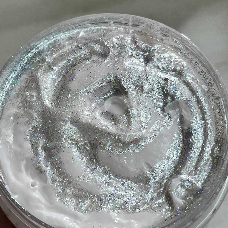 IceAngel Emulsified Body Butter - Snow Fairy Scented with Pear, Cotton Candy, Vanilla, and Cherry Notes - Shimmering Body Butter - Body Care