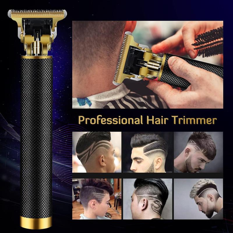 Hair Clippers for Men T Blade Trimmer Zero Gapped Trimmer Rechargeable Beard Trimmer Shaver Hair Cutting Kit,Professional Cordless Hair Trimmer