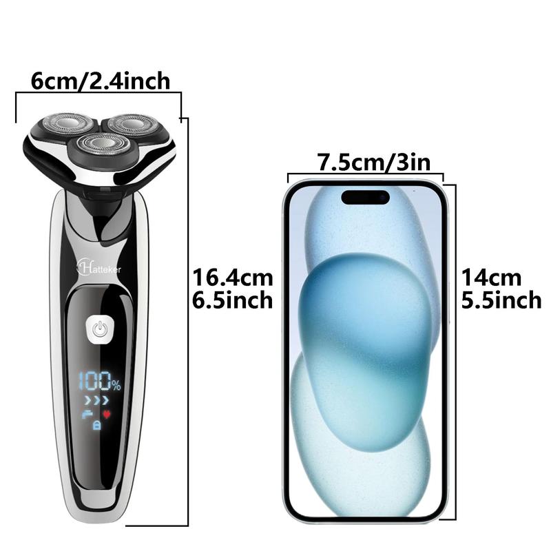 3 in 1 Electric Hair Trimmer Set, 1 Box USB Rechargeable Hair Clipper Set, Nose Hair Trimmer, Beard Trimmer, Multifunctional Men's Grooming Kit for Hair Beard Nose Hair Trimming