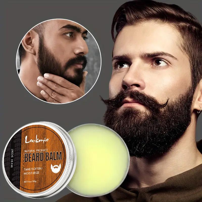 Beard Oil & Beard Balm Set, 2 Counts Beard Care Product, Men's Care Product for Softening, Nourishing, Smoothing and Strengthening Beard