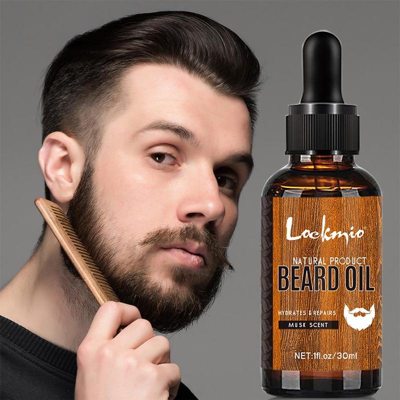 Beard Oil & Beard Balm Set, 2 Counts Beard Care Product, Men's Care Product for Softening, Nourishing, Smoothing and Strengthening Beard