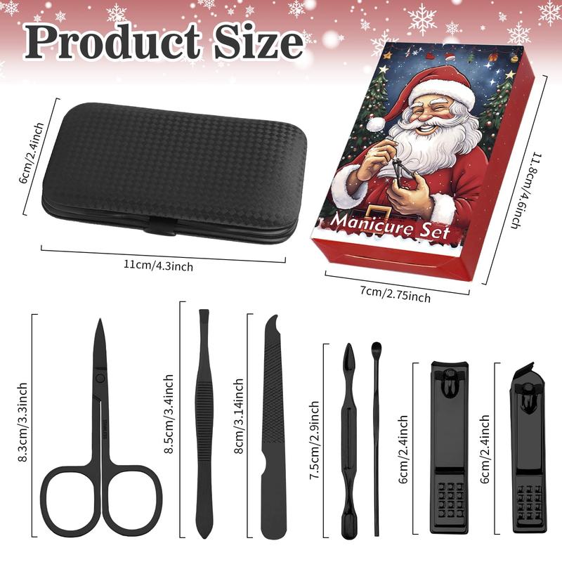 Men Gifts for Christmas,Stocking Stuffers, Clippers for Men, Kit,Manicure Set,Travel Gifts for Mens Grooming Kit,Pedicure Kit,Manicure Kit for Womens Personal Care Sets,Fingernail Clipper 7 count