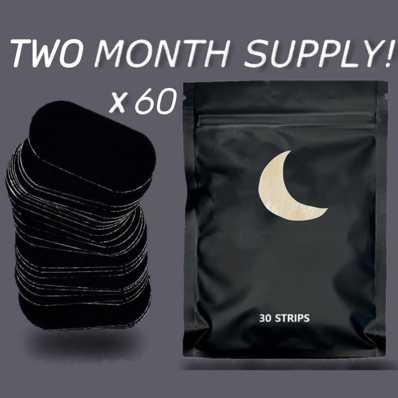 Ultra Breathable Mouth Tape - 30 Strong Adhesive Sleep Strips for One Month Supply, Enhanced Lip Fit for Comfort, Sleep & Sport Accessories for Better Rest