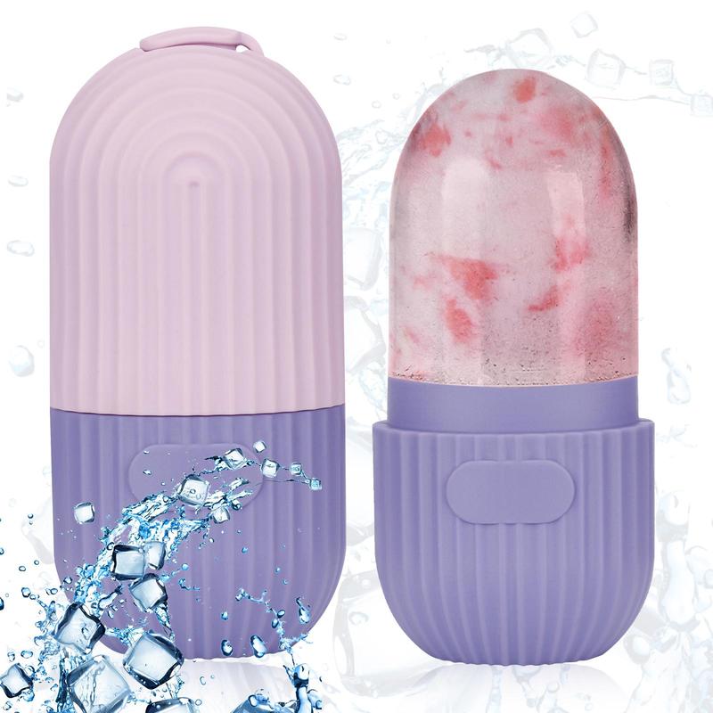 Ice Roller For Face & Eye, Face Massage Roller Mold, Facial Beauty Ice Roller For Face, Face Massager Gua Sha Mold, Ice Compress Facial Ice Cold Compress Cube, Christmas Gift