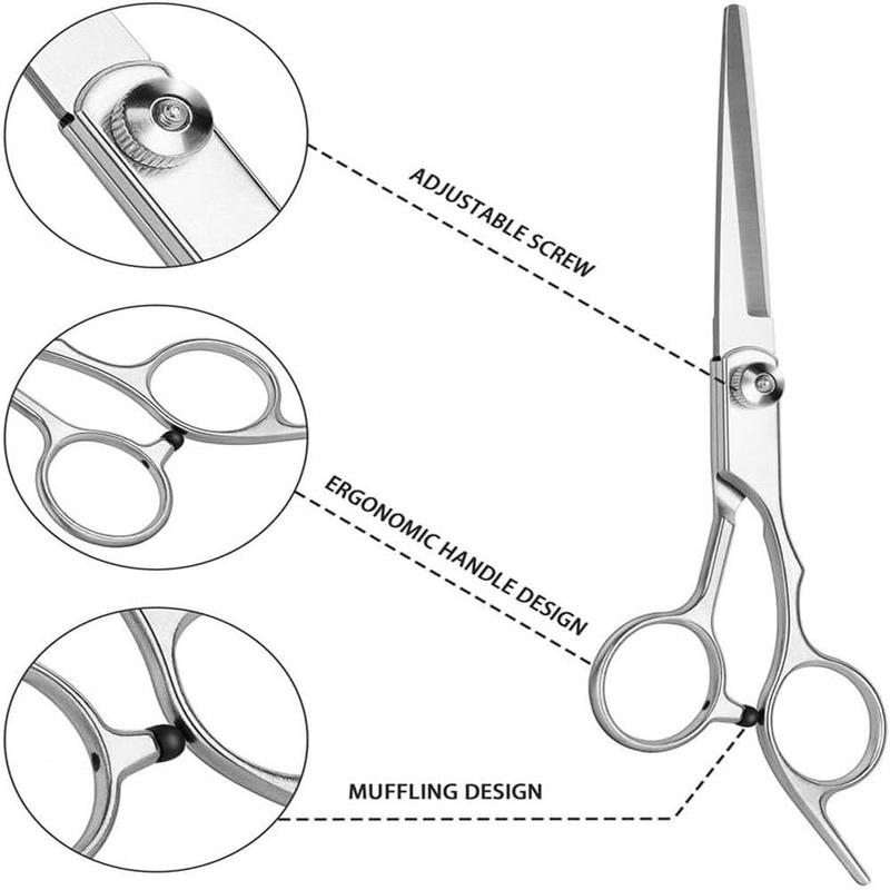 Barber Shop Hair Cutting Set for Summer Gift, 3 Counts set Stainless Steel Barber Thinning Shears, Professional Hair Haircare & Grooming Tool for Women Men Adults Salon Home Use