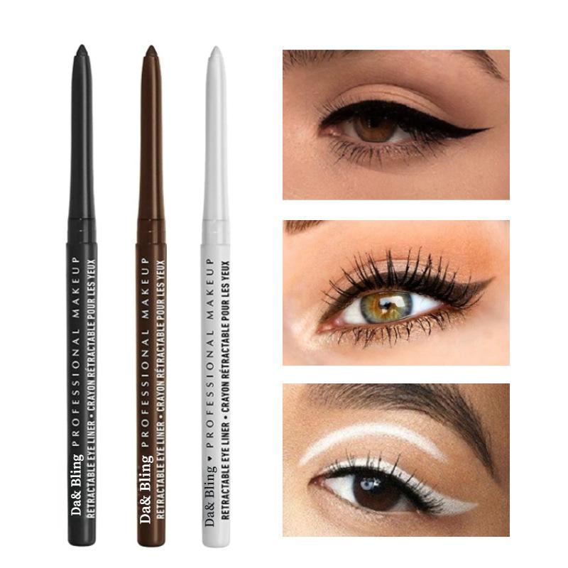 Da&Bling Mechanical Eyeliner Pen, Retractable EyePencil,  Professional Makeup, Creamy Retractable Eyeliner