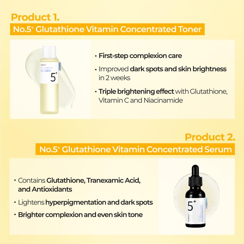 numbuzin No.5+  Glutathione Hyperpigmentation Set