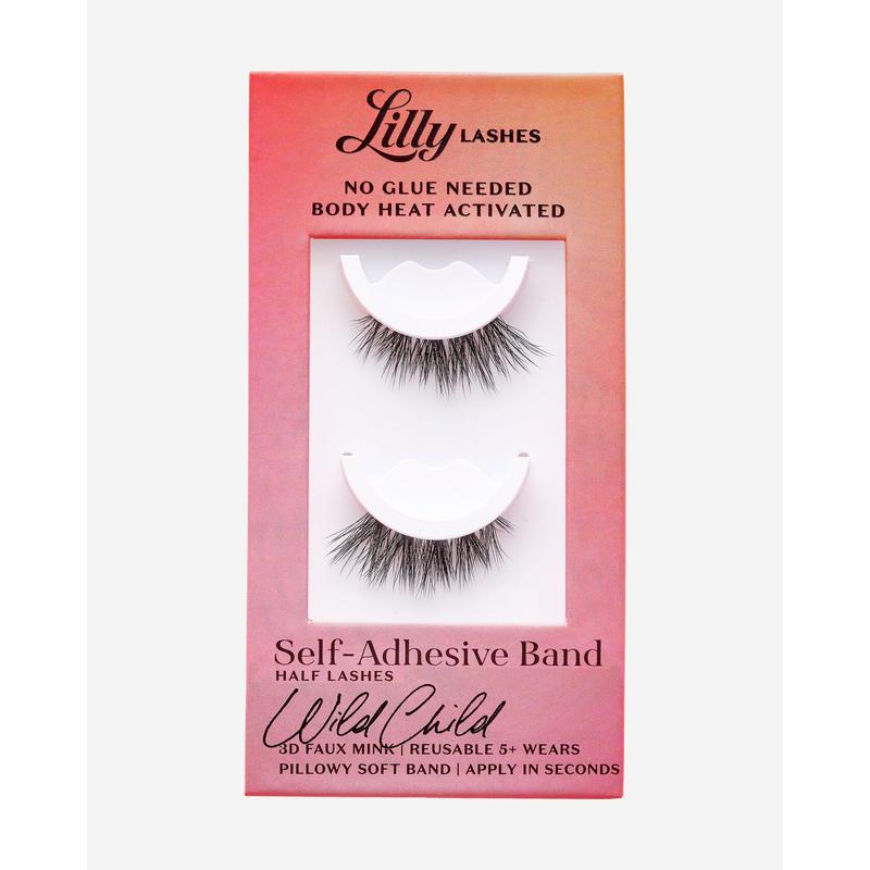 WildChild Half Lash 3D Faux Mink Self-Adhesive False Eyelashes