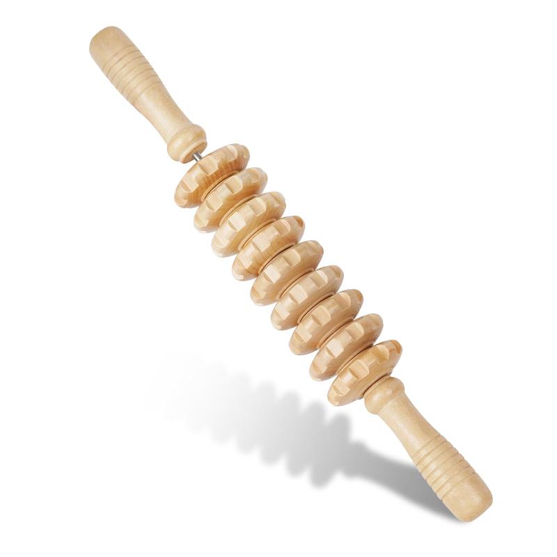 Wooden Muscle Massage Roller, 1 Count Manual Muscle Relaxation Massage Stick, Multifunctional Muscle Massage Tool for Home Gym