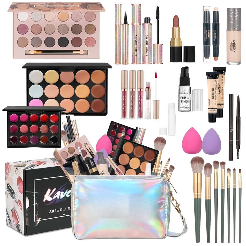 Makeup Sets for Teens Makeup Kit for Women Full Kit Makeup set Makeup Kit Eyeshadow Palette Foundation Mascara Contour Lipgloss Makeup Teenager Gift