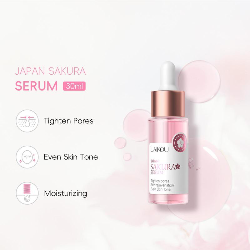 30ml Sakura Extract Facial Serum, Comfort Deep Moisture & Hydrate Serum, Facial Moisturizer Essence, Skincare Products