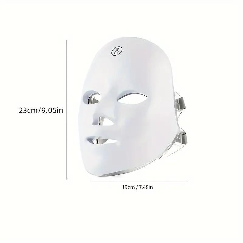 USB Rechargeable Facial Mask, 7 Color LED Beauty Mask, LED Face Light, Comfortable Skin Care Mask, Ideal Gift for Women, Personal Skin Care Products