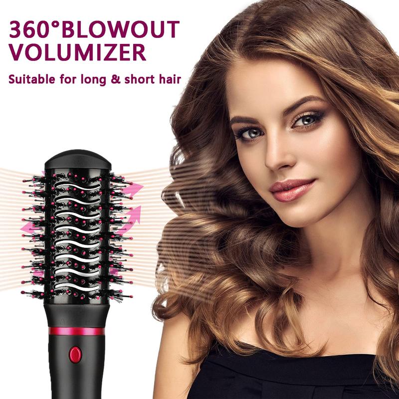 4 in 1 Hair Dryer Brush, 1 Set Hair Dryer & Volumizing Hot Air Brush, Scalp Massager, Hair Styling Tool for Home Salon Travel