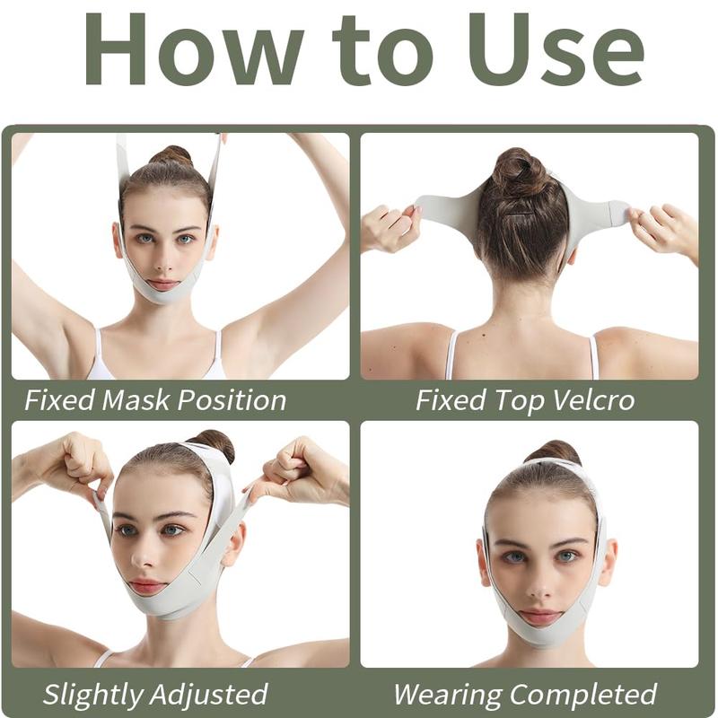 Reusable V Line Face Lifting Bandage, Breathable & Comfortable Face V-lift Mask, Reusable Summer Face Lifting Tool, Skincare Tool Gift for Daily Use