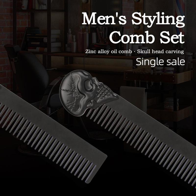 Hair Styling Tool Set, 4 Counts set Hair Comb & Brush & Storage Bag Set, Beard Styling Comb for Men, Professional Hair Styling Tool for Home & Salon Use