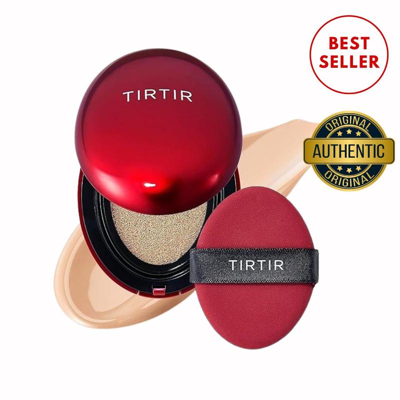 [Official TIRTIR Partner] Mask Fit Red Cushion, Long Lasting, High Coverage, Semi Matte Light Finish, All Skin Type, Hydrating, makeup by mario powder