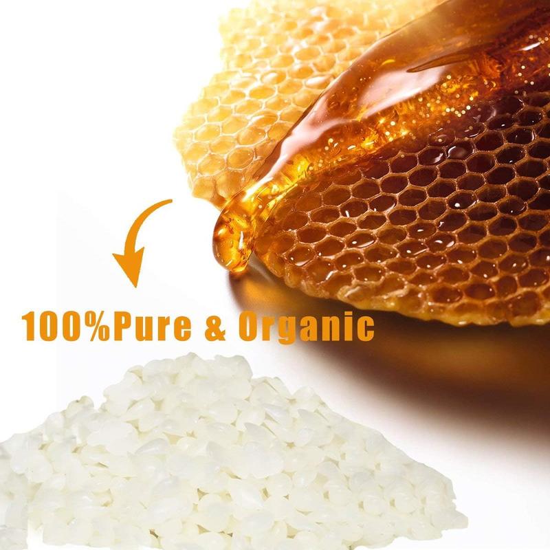 White Beeswax Pellets 2LB 100% Pure and Natural Triple Filtered for Skin, Face, Body and Hair Care DIY Creams, Lotions, Lip Balm and Soap Making Supplies