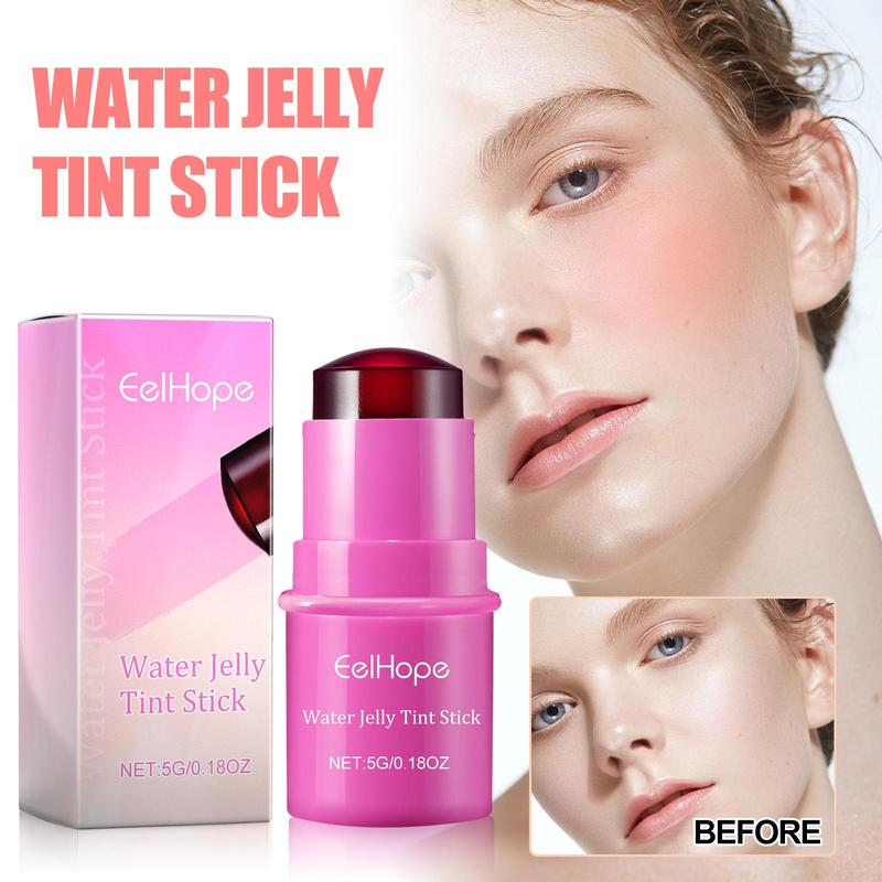 Water Jelly Blush, Long Lasting Waterproof Blush Stick, Moisturizing Blush For Cheeks & Lips, Makeup Accessories