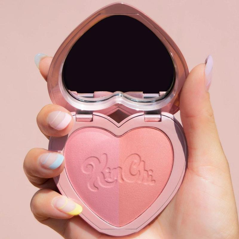 KimChi Chic Thailor Collection Cosmetic Blush Duo Mirrored Makeup Compact