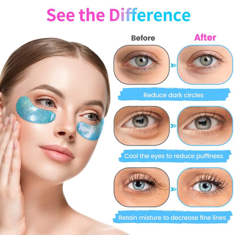 Onespring Eye Patch Eye Mask(24 Pairs) - Moisturizing Collagen Eye Gel Patches For Dark Circle,Hyaluronic Acid Eye Patches for Eye Bags