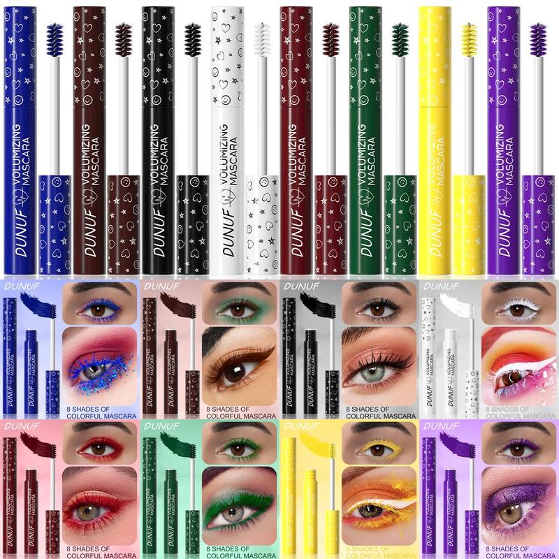 Waterproof Long Lasting Mascara, 1 Count Natural Curl Eyelashes Mascara, Eyelashes Lengthening Volumizing Defining