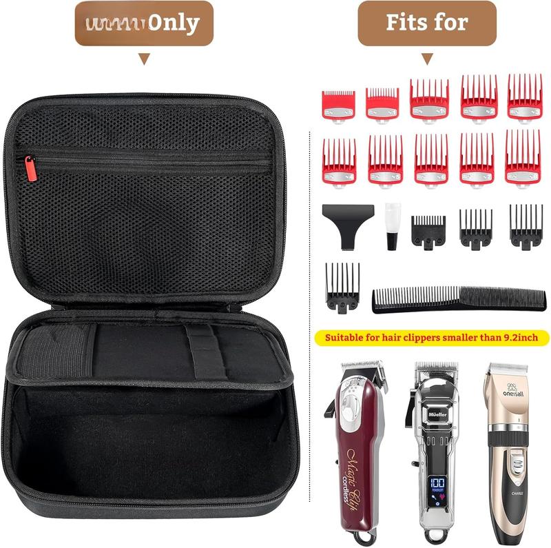 Hard Travel Case for  Clippers,   Barber Supplies Holder, Trimmer Organizer Storage Bag for Hatteker Oneisal Wahl 5Star Andis Men Razor Guard  Kits