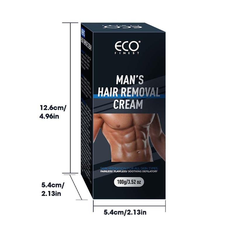 Private at home hair removal cream for men - painless, flawless, soothing depilatory for unwanted coarse male body hair Body Care Wax Cosmetic Comfort